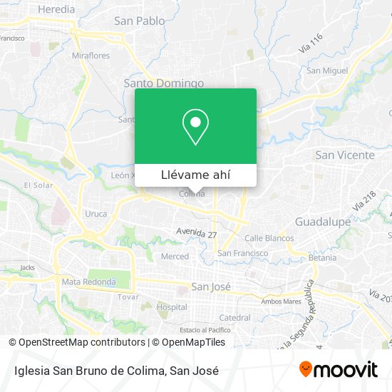 Mapa de Iglesia San Bruno de Colima