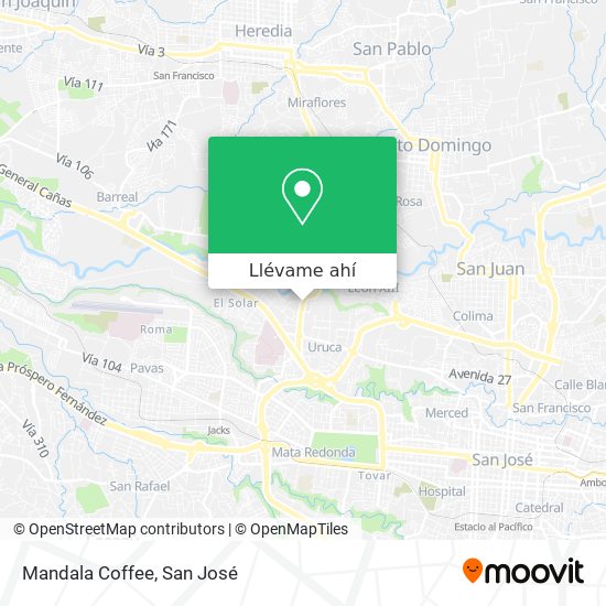 Mapa de Mandala Coffee
