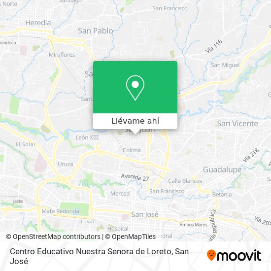 Mapa de Centro Educativo Nuestra Senora de Loreto