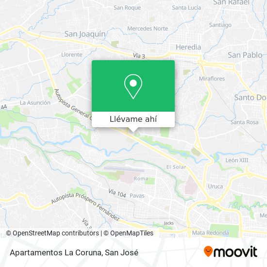 Mapa de Apartamentos La Coruna
