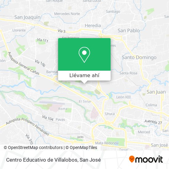 Mapa de Centro Educativo de Villalobos