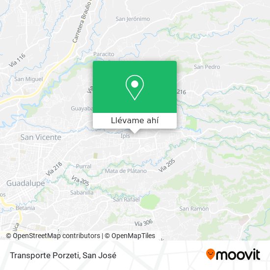 Mapa de Transporte Porzeti