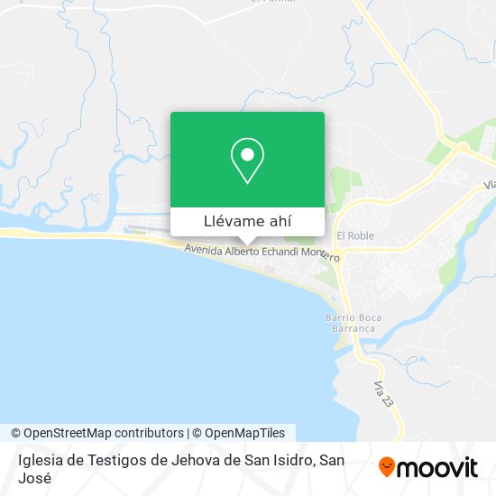Cómo llegar a Iglesia de Testigos de Jehova de San Isidro en Puntarenas en  Autobús?