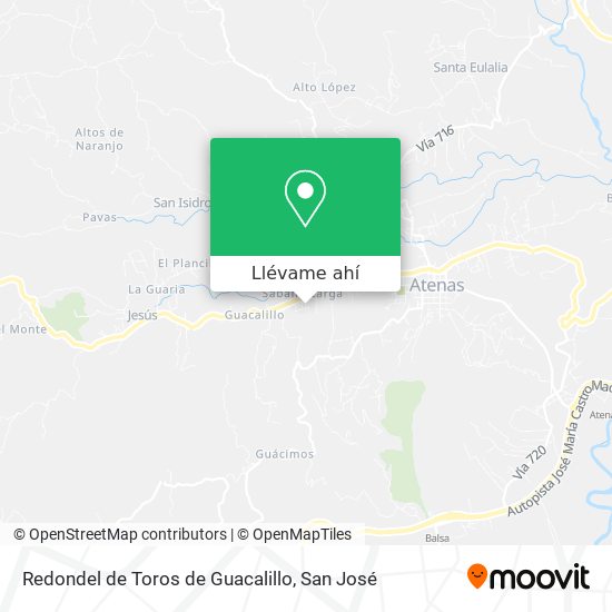 Mapa de Redondel de Toros de Guacalillo