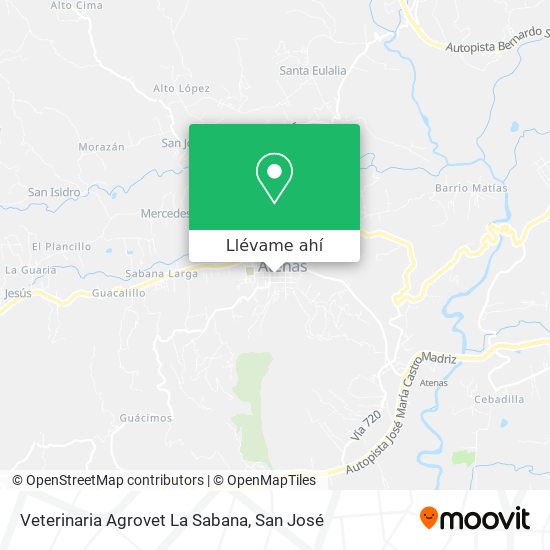 Mapa de Veterinaria Agrovet La Sabana