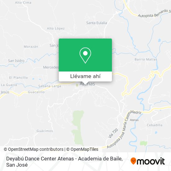 Mapa de Deyabú Dance Center Atenas - Academia de Baile