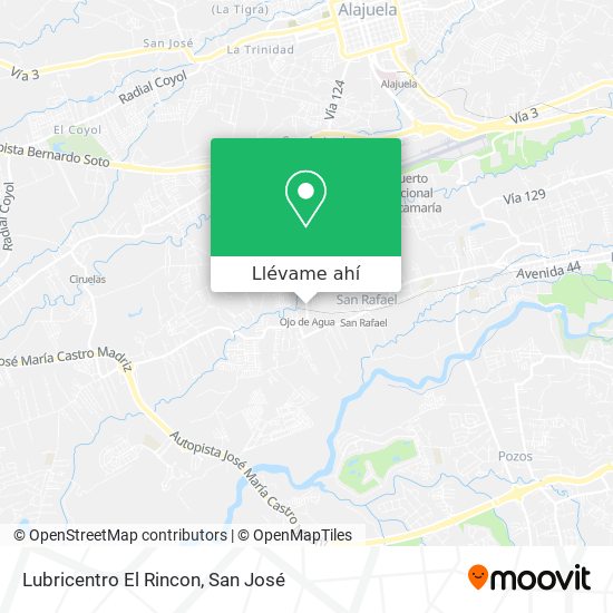 Mapa de Lubricentro El Rincon