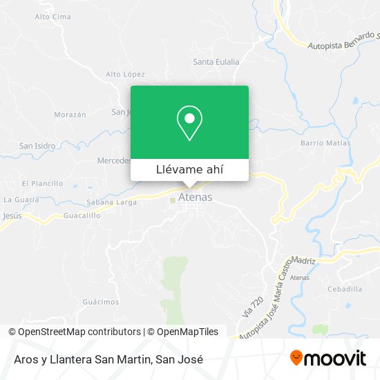 Mapa de Aros y Llantera San Martin