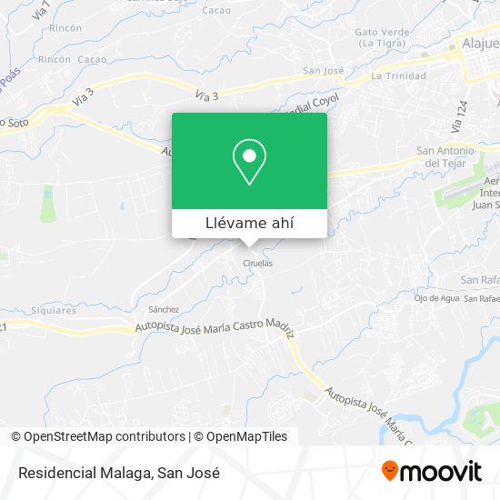 Mapa de Residencial Malaga