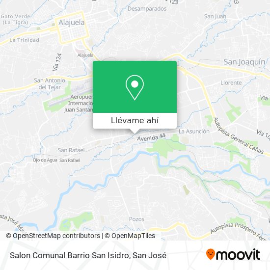Mapa de Salon Comunal Barrio San Isidro