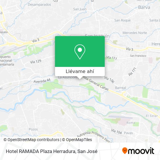 Mapa de Hotel RAMADA Plaza Herradura