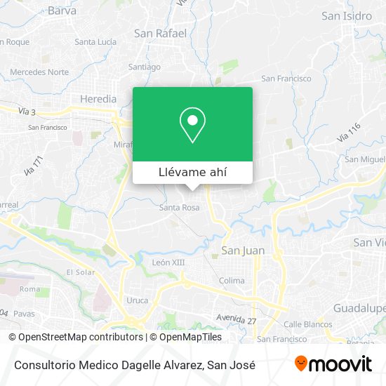 Mapa de Consultorio Medico Dagelle Alvarez