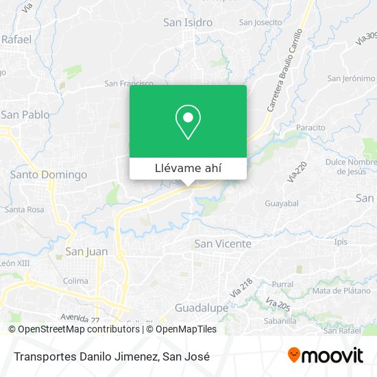 Mapa de Transportes Danilo Jimenez