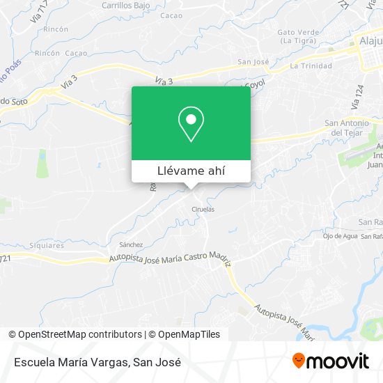 Mapa de Escuela María Vargas