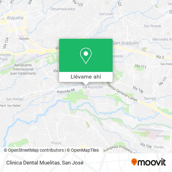 Mapa de Clinica Dental Muelitas