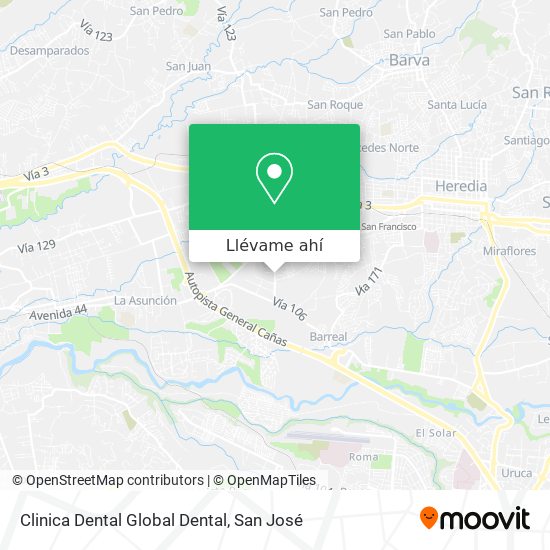 Mapa de Clinica Dental Global Dental