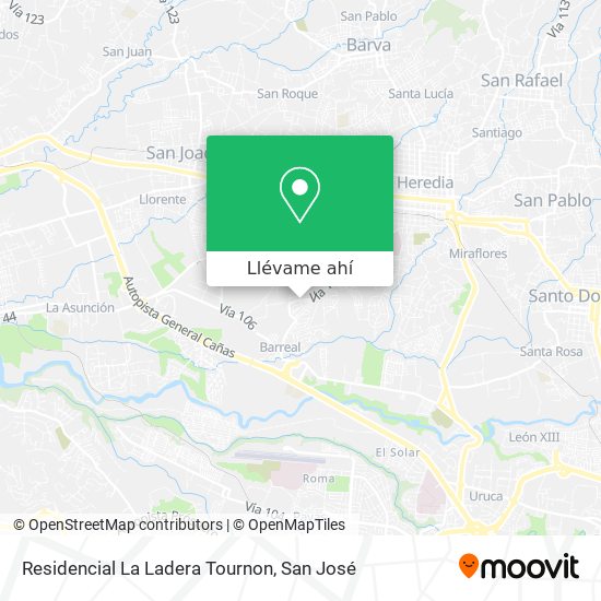 Mapa de Residencial La Ladera Tournon