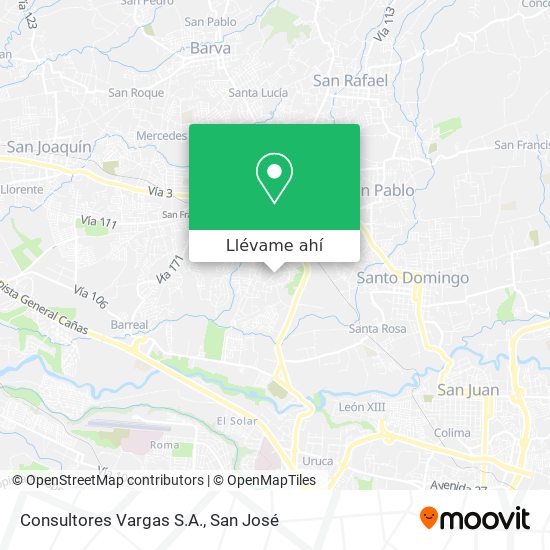 Mapa de Consultores Vargas S.A.