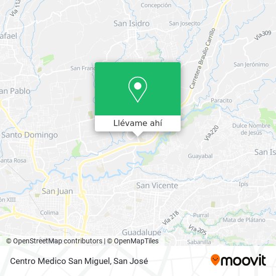 Mapa de Centro Medico San Miguel