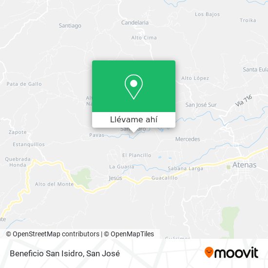 Mapa de Beneficio San Isidro