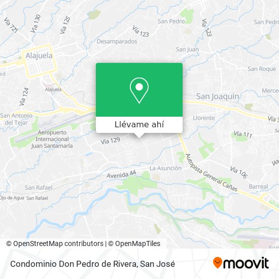 Mapa de Condominio Don Pedro de Rivera