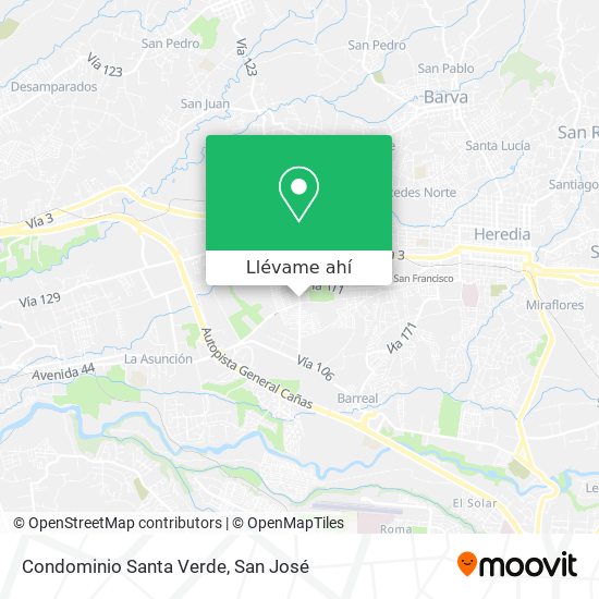 Mapa de Condominio Santa Verde