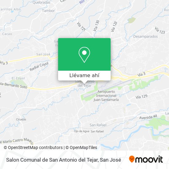Mapa de Salon Comunal de San Antonio del Tejar