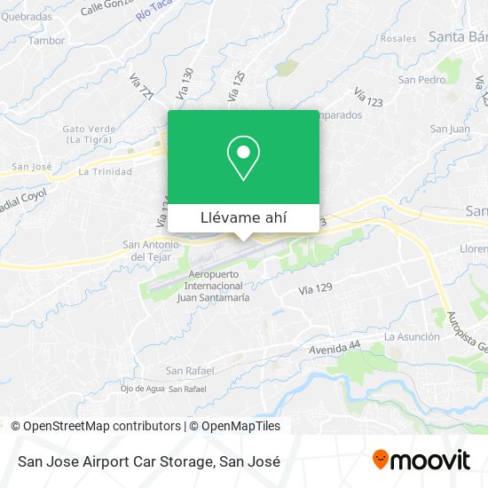 Mapa de San Jose Airport Car Storage