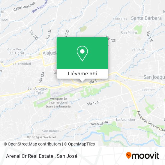 Mapa de Arenal Cr Real Estate.