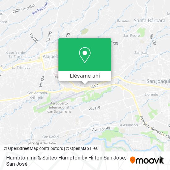 Mapa de Hampton Inn & Suites-Hampton by Hilton San Jose