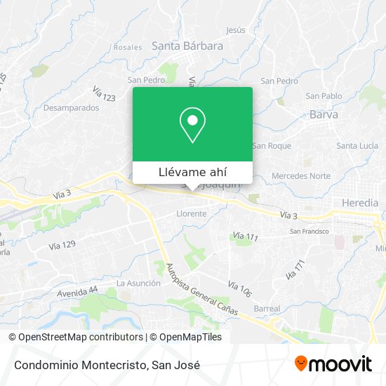 Mapa de Condominio Montecristo