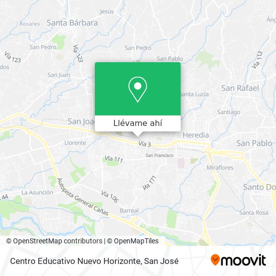 Mapa de Centro Educativo Nuevo Horizonte