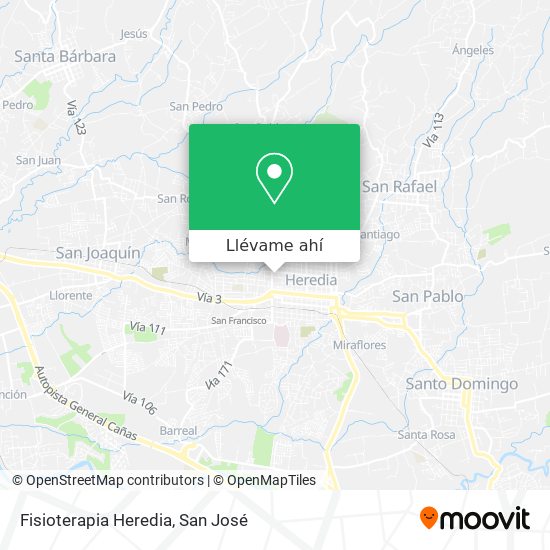 Mapa de Fisioterapia Heredia