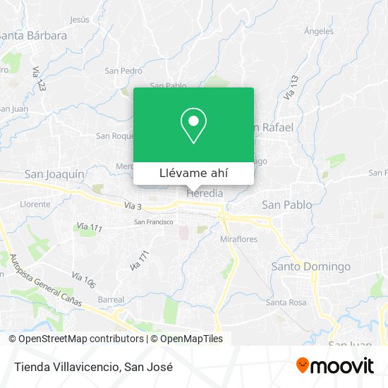 Mapa de Tienda Villavicencio