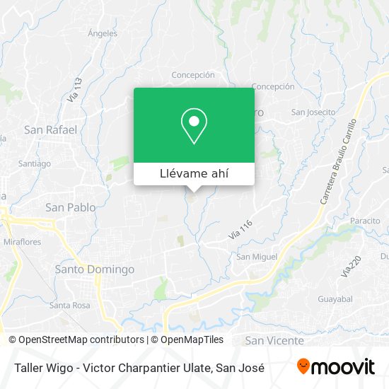 Mapa de Taller Wigo - Victor Charpantier Ulate