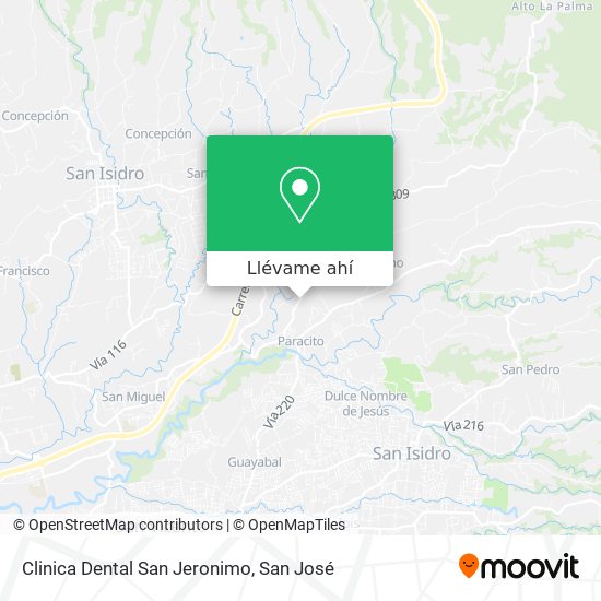 Mapa de Clinica Dental San Jeronimo