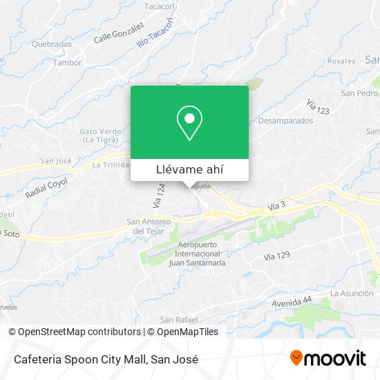 Mapa de Cafeteria Spoon City Mall