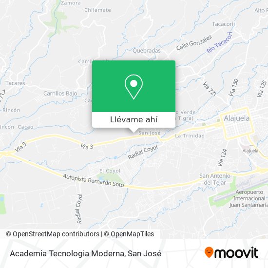 Mapa de Academia Tecnologia Moderna