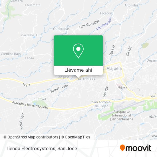 Mapa de Tienda Electrosystems