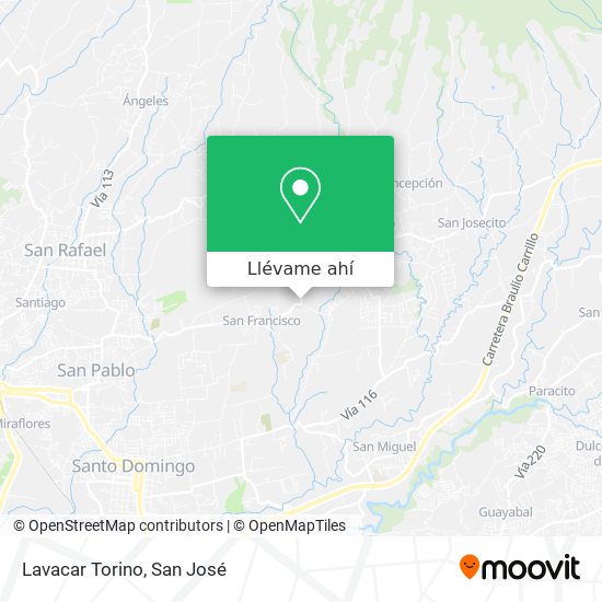 Mapa de Lavacar Torino