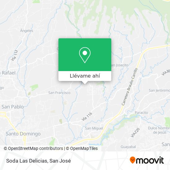 Mapa de Soda Las Delicias