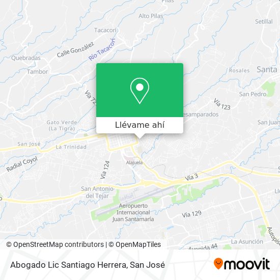 Mapa de Abogado Lic Santiago Herrera