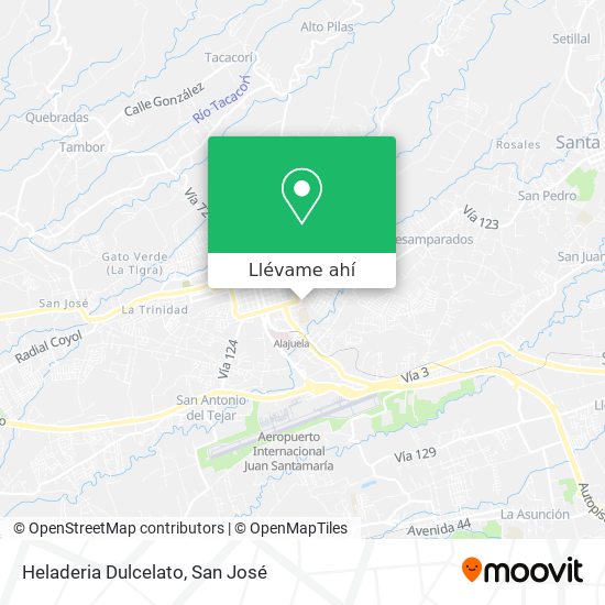 Mapa de Heladeria Dulcelato