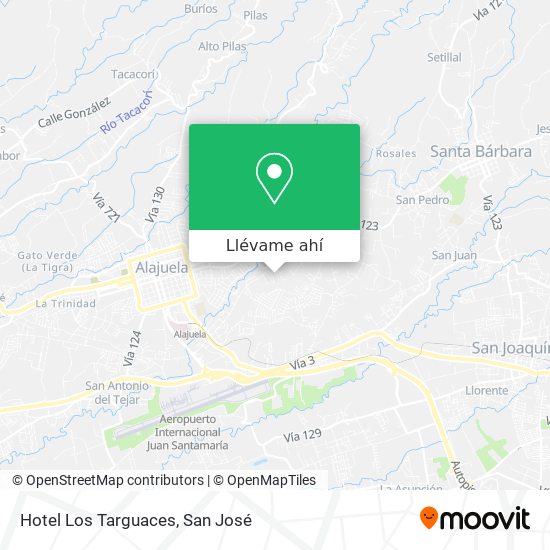 Mapa de Hotel Los Targuaces