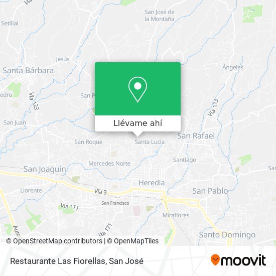 Mapa de Restaurante Las Fiorellas