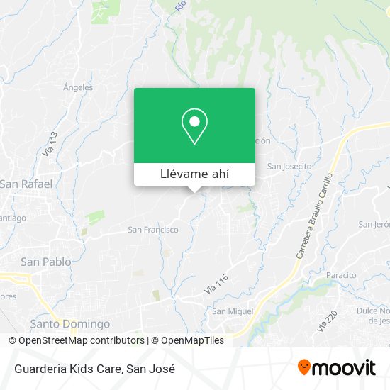 Mapa de Guarderia Kids Care