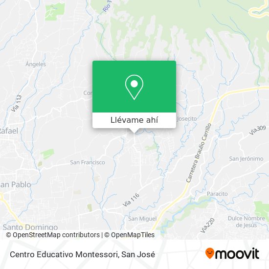 Mapa de Centro Educativo Montessori
