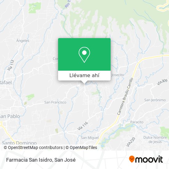 Mapa de Farmacia San Isidro