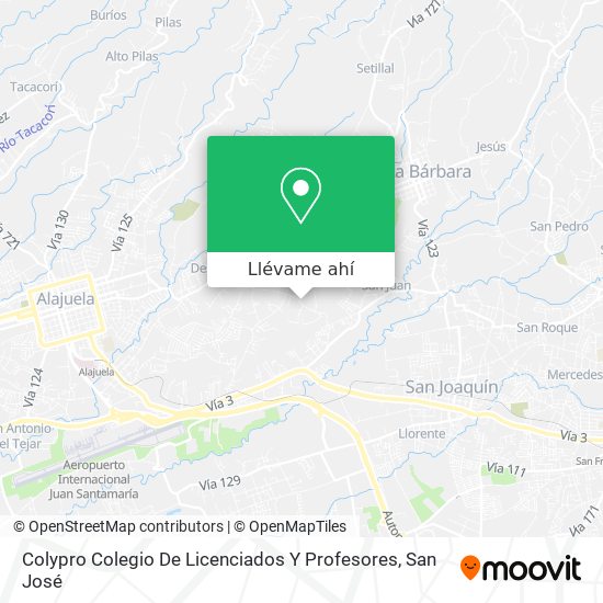 Mapa de Colypro Colegio De Licenciados Y Profesores