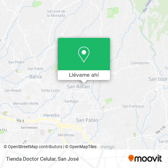 Mapa de Tienda Doctor Celular